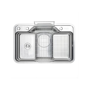 CHẬU RỬA BÁT TOZU CAO CẤP TK7548CSS-3P - 3 LỖ