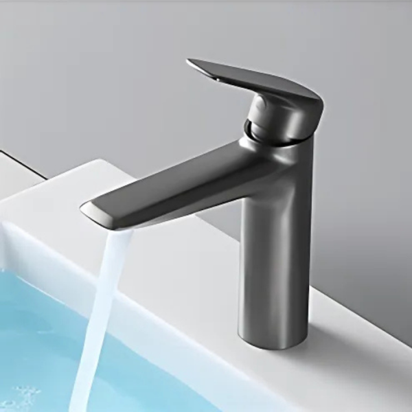 Vòi rửa mặt thấp mạ Xám PVD cao cấp T2212CFL12S